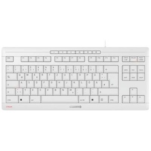 undefined, CHERRY STREAM KEYBOARD TKL Tastatur USB QWERTZ Deutsch Weiß, STREAM KEYBOARD TKL, Tastatur