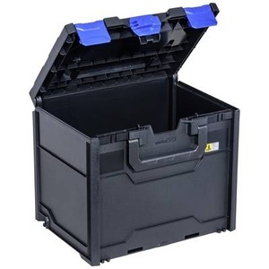 Allit, Allit EuroPlus MetaBox 340 454440 Werkzeugkoffer unbestückt (L x B x H) 396 x 296 x 340 mm, Transport- und Aufbewahrungsbox, schwarz/blau, ABS, Außen-LxBxH 396 x 296 x 340 mm
