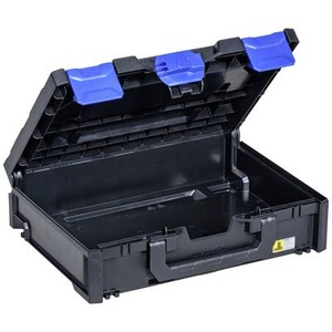 Allit, Allit EuroPlus MetaBox 118 454410 Werkzeugkoffer unbestückt (L x B x H) 396 x 296 x 118 mm, Transport- und Aufbewahrungsbox, schwarz/blau, ABS, Außen-LxBxH 396 x 296 x 118 mm