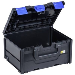 Allit, Allit EuroPlus MetaBox 215 454430 Werkzeugkoffer unbestückt (L x B x H) 396 x 296 x 215 mm, Transport- und Aufbewahrungsbox, schwarz/blau, ABS, Außen-LxBxH 396 x 296 x 215 mm