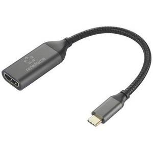Renkforce, Renkforce HDMI Adapterkabel USB-C® Stecker 15 cm Schwarz RF-5234038 Geflechtschirm Thunderbolt?-Kabel, Renkforce RF-5234038 USB-C® / HDMI Adapterkabel [1x USB-C® Stecker - 1x HDMI-Buchse] Schwarz Geflechtschirm 0.15 m