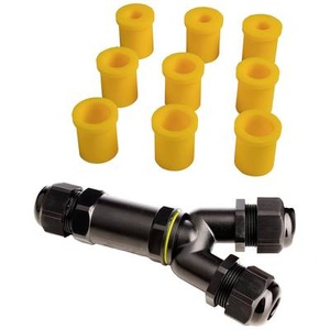 Deko-Light, Outdoor-Multi-Y-Kabelverbinder für 3 Kabel 4-14mm, Outdoor-Multi-Y-Kabelverbinder für 3 Kabel 4-14mm