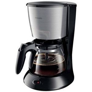 Philips, Philips Daily Collection - Kaffeemaschine - HD7462/20, Philips Home Daily Collection HD7462/20 Kaffeemaschine Schwarz, Metall Fassungsvermögen Tassen=15 Glaskanne