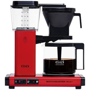 Moccamaster KBG Select Kaffeemaschine Rot Fassungsvermögen Tassen=10 Glaskanne, Warmhaltefunktion