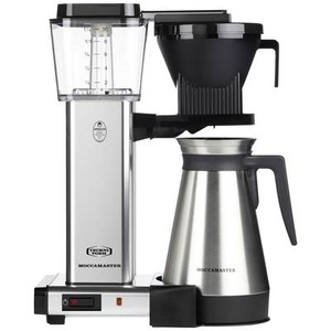 Moccamaster, Moccamaster KBGT Kaffeemaschine Silber (glänzend) Fassungsvermögen Tassen=10 Isolierkanne, Moccamaster KBGT 741 Kaffeemaschine Gebürstet