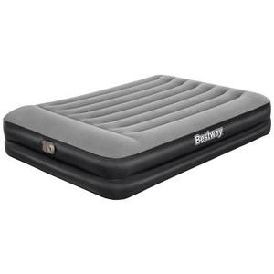 Bestway, Bestway Luftbett tritech air 67403 203/152/46 cm , Tritech Air , Grau, Schwarz , Kunststoff , 152x46 cm , matt , integrierte elektrische Pumpe, integriertes Kissen, beflockte Schlafseite , 0069160801, Luftmatratze QUEEN 152x203cm TriTech flexibel