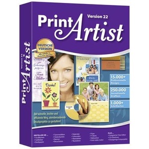 Markt & Technik, Markt & Technik Print Artist 22 Platinum Vollversion, 1 Lizenz Windows Bildbearbeitung, Markt & Technik Print Artist 22 Platinum Vollversion, 1 Lizenz Windows Bildbearbeitung