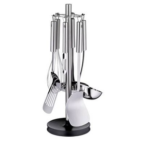 Wmf, WMF - 6-Teiliges Utensilien-Set mit Ständer - Silber