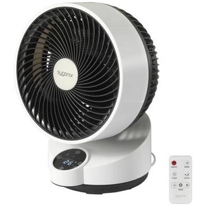 Sygonix, Sygonix Tischventilator 50 W (Ø x H) 250 mm x 318 mm Weiß, Sygonix Tischventilator 50 W (Ø x H) 250 mm x 318 mm Schwarz, Weiß