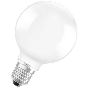 Osram, OSRAM 4099854009679 LED EEK A (A - G) E27 Globeform 4 W = 60 W Warmweiß (Ø x H) 95 mm x 95 mm 1 St., OSRAM Hocheffiziente 4-W-LED-Lampe GLOBE95, E27, 840 lm, warmweiß, 3000 K, matt, 210 lm/W, EEK A