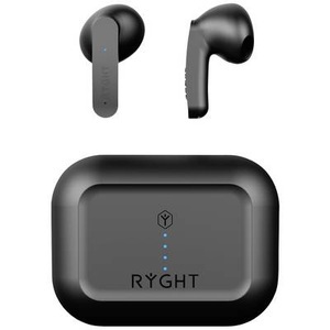 RYGHT, RYGHT MINO In Ear Headset Bluetooth® Stereo Schwarz Mikrofon-Rauschunterdrückung Batterieladeanzeige, Headset, Ladecase,, 