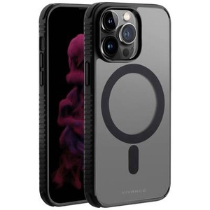 Vivanco, Vivanco Mag Solid Elite Backcover Apple iPhone 14 Pro Transparent, Schwarz, 