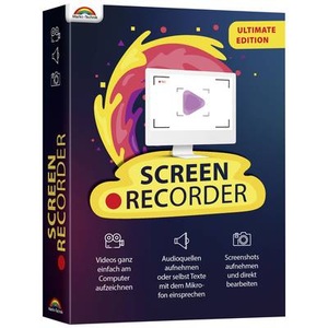Markt & Technik, Markt & Technik Screen Recorder Ultimate Vollversion, 1 Lizenz Windows Recording Software, Markt & Technik Screen Recorder Ultimate Vollversion, 1 Lizenz Windows Recording Software
