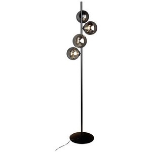 Eco-Light, Stehleuchte Neptun mit Rauchglaskugeln, schwarz, ECO-Light NEPTUN, 4xG9 9120-PT4 NERO Stehlampe G9 Schwarz