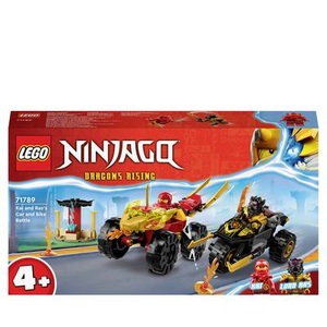 LEGO, 71789 Ninjago Verfolgungsjagd mit Kais Flitzer und Ras'' Motorrad, Konstruktionsspielzeug, LEGO® Spielbausteine »Ninjago Verfolgungsjagd«, (103 St.)