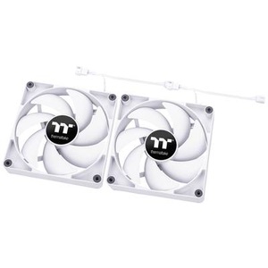 THERMALTAKE, CT140 PC Cooling Fan White, Gehäuselüfter, Thermaltake CL-F152-PL14WT-A PC-Gehäuse-Lüfter Weiß (B x H x T) 140 x 140 x 25 mm