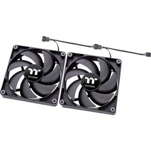 THERMALTAKE, CT120 PC Cooling Fan, Gehäuselüfter, Thermaltake CL-F147-PL12BL-A PC-Gehäuse-Lüfter Schwarz (B x H x T) 120 x 120 x 25 mm