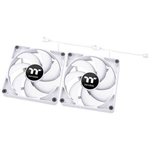 THERMALTAKE, CT120 PC Cooling Fan White, Gehäuselüfter, Thermaltake CL-F151-PL12WT-A PC-Gehäuse-Lüfter Weiß (B x H x T) 120 x 120 x 25 mm