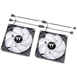 THERMALTAKE, CT120 ARGB Sync PC Cooling Fan, Gehäuselüfter, Thermaltake CL-F149-PL12SW-A PC-Gehäuse-Lüfter Schwarz, Transparent, RGB (B x H x T) 120 x 120 x 25 mm