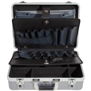 KS Tools, ABS Hartschalen-Werkzeugkoffer mit Aluminiumrahmen, KS Tools ABS Hartschalen-Werkzeugkoffer mit Aluminiumrahmen, LxBxH 471 x 338 x 154 mm, silber