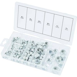 KS Tools, KS Tools 100-tlg. Muttern-Set UNC Selbstsichernd, KS Tools Sortiment Muttern, UNC, 100 Teile, selbstsichernd