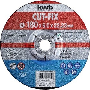 kwb, kwb Schruppscheibe Metall 180mm ? 6.0mm, kwb Schruppscheibe CUT-FIX, Metall Ø 180 x 6.0 mm