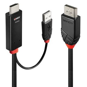 LINDY, HDMI > DisplayPort Adapterkabel, Adapterkabel HDMI > DisplayPort