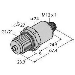 Turck, Turck Drucktransmitter 1 St. PT1.6R-1008-U1-H1141/X, 