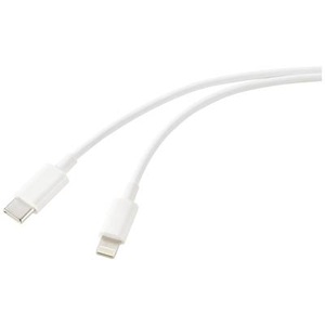 Renkforce, Renkforce USB-Kabel USB 2.0 USB-C® Stecker, Apple Lightning Stecker 1.00 m Weiß (frosted) RF-5724078, Renkforce USB-Kabel USB 2.0 USB-C® Stecker, Apple Lightning Stecker 1.00 m Weiß (frosted) RF-5724078
