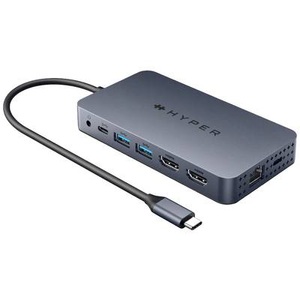 Targus, Targus USB-C® Dockingstation Dual 4K HDMI 10-in-1 USB-C Hub Passend für Marke (Notebook Dockingstations): Apple,, HYPER Dockingstation HyperDrive Duel HDMI10-in-1