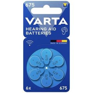 Varta Hearing Aid PR44 Knopfzelle ZA 675 Zink-Luft 1.4 V 6 St.