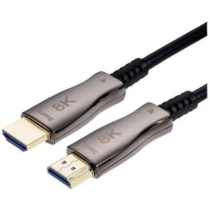 VALUE, Value HDMI Anschlusskabel HDMI-A Stecker 20 m Schwarz 14993485 High Speed-HDMI mit Ethernet HDMI-Kabel, VALUE Ultra HDMI Aktiv Optisches 8K Kabel, 20 m