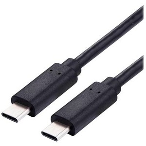 Value USB-Ladekabel USB 2.0 USB-C® Stecker 2 m Schwarz 11998309