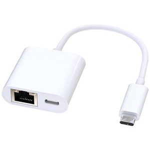 ROLINE, Roline USB 3.2 Gen 2 (USB 3.1 Gen 2) Konverter [1x USB-C® Stecker - 1x USB-C® Buchse, RJ45-Buchse] 12021100, ROLINE USB 3.2 Gen 2 Typ C zu Gigabit Ethernet Konverter + 1x PD Port, 100W