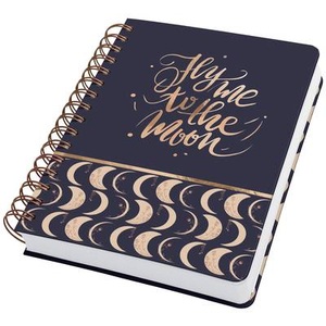 Sigel, Sigel Jolie Moonlight Melody JN625 Spiral-Notizbuch Dot-Lineatur (punktkariert) Schwarz, Beige, Apricot Anzahl der, SIGEL JN625 Spiral-Notizbuch Jolie, ca. A5, dotted, schwarz, beige, apricot
