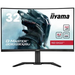Iiyama, Iiyama GCB3280QSU-B1 ETE VA, Curved Gaming Monitor EEK F (A - G) 80 cm (31.5 Zoll) 2560 x 1440 Pixel 16:9 0.2 ms, iiyama Monitor G-Master GCB3280QSU-B1