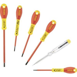 Stanley, Stanley Schraubenzieher-Set 6-teilig, Schraubendreher-Set FatMax, 6-teilig
