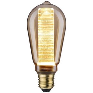 Paulmann, LED-Lampe E27 ST64 4W mit Innenkolben Ringmuster, Paulmann 28599 LED E27 4 W Gold (Ø x H) 64 mm x 145 mm 1 St.