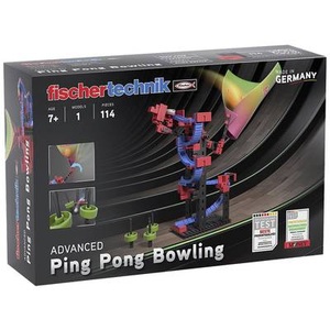 fischertechnik, fischertechnik 569017 Ping Pong Bowling Bausatz ab 7 Jahre, Fischertechnik - ADVANCED - Ping Pong Bowling