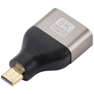 SpeaKa Professional, SpeaKa Professional SP-11302016 HDMI TV, Monitor, Monitor Adapter [1x HDMI-Stecker D Micro - 1x HDMI-Buchse] Grau, SpeaKa Professional SP-11302016 HDMI Adapter [1x HDMI-Stecker D Micro - 1x HDMI-Buchse] Schwarz, Silber UHD 8K @ 60 Hz,
