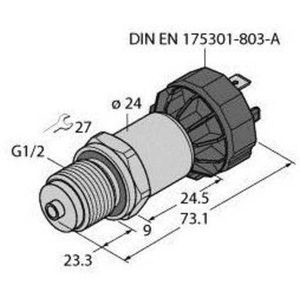 Turck, Turck Drucktransmitter 1 St. PT2.5R-1008-I2-DA91, 