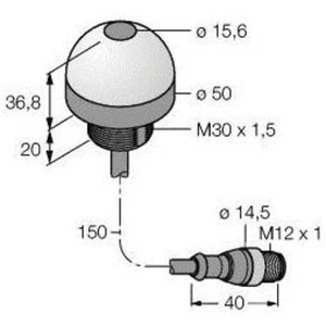 Turck, Turck Bestückungssensor K50FF100GRYS1QP 3093510, Turck Bestückungssensor K50FF100GRYS1QP 3093510