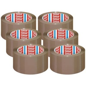 Tesa, tesa Packband 4195, B 50 mm, braun, tesa 04195-00001-04 Verpackungsklebeband tesapack® Braun (L x B) 66 m x 50 mm 6 Rollen