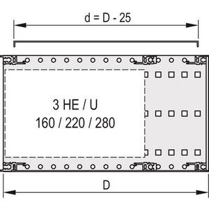 Schroff, Schroff 24560033 Sichtblende 1 St., 