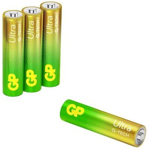 GP Batteries, GP Batteries GPPCA24AU644 Micro (AAA)-Batterie Alkali-Mangan 1.5 V 4 St., GP Ultra Alkaline Batterie AAA Micro Longlife, LR03, 1,5Volt