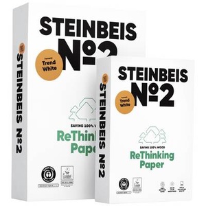 STEINBEIS, STEINBEIS No. 2 99779553 Universal Druckerpapier Kopierpapier DIN A3 80 g/m² 500 Blatt Weiß