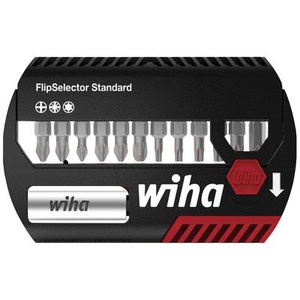 Wiha 39040 Bit-Set 13teilig Kreuzschlitz Phillips, Kreuzschlitz Pozidriv, TORX inkl. Bithalter