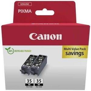 Canon, Canon Tinte PGI 35 2 Stück Black Tintenpatrone, CANON Tintenpatronen/Druckköpfe für Inkjetdrucker/Multifunktionsgeräte