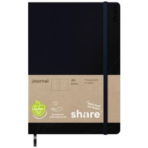 edding, Share Notizbuch A5 blanko dunkelblau, share 4-0014103 Notizbuch blanko Dunkelblau Anzahl der Blätter: 192 DIN A5