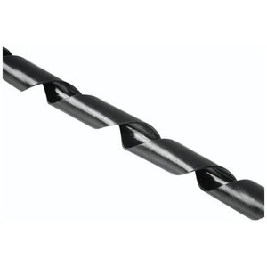 HAMA, Hama Kabel-Bündelschlauch Polyethylen Schwarz flexibel (Ø x L) 30 mm x 2500 mm 1 St. 00220994, hama 00220994 Flexibler Spiral-Kabelschlauch, universal, 7,5 - 30 mm, 2,5 m, Schwarz